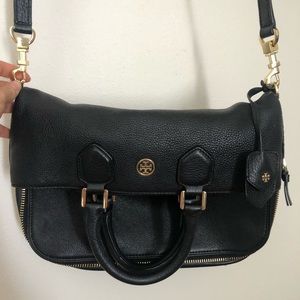 Tory Burch Robinson Pebble Fold-Over Messenger Bag